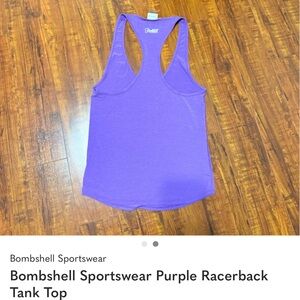 Bombshell Sportswear Violet Racerback Tank  Xs Top